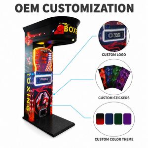 Jeu d'arcade de test de force de frappe de boxe en métal à monnayeur avec affichage numérique LED du score 110/220V pour centres de divertissement familial - Product Image 4