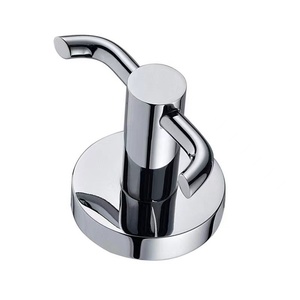 Heavy Duty <span class=keywords><strong>Chrome</strong></span> Khăn Tắm Móc Đôi Prong Tường Robe <span class=keywords><strong>Hook</strong></span> Coat Hanger Cho Phòng Tắm 304 Thép Không Gỉ Shining Quần Áo Móc - Product Image 4