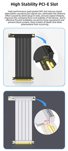 Cable vertical PCIE 4,0 16X, extensión de tarjeta gráfica de vídeo de montaje de 90/180 grados, cable <span class=keywords><strong>GPU</strong></span> Flexible PCI, Conector de ordenador ITX - Product Image 3