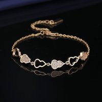Bracelet Gourd élégant pour femme, entièrement pavé, en alliage, géométrique, minimaliste et polyvalent, plaqué or 18 carats, idéal pour le bureau/la carrière, bijou cadeau