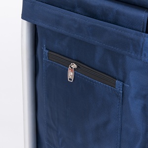 최신 접이식 재사용 가능한 휴대용 트롤리 쇼핑 카트 가방 롤러 휠 포함 - Product Image 5