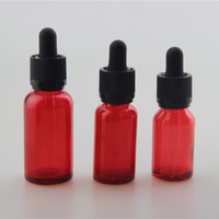 Flacon compte-gouttes en verre rouge de 30 ml de marque F&C de luxe en gros avec gravure acide pour sérum de soin de la peau et huile essentielle