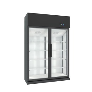 Réfrigérateur congélateur <span class=keywords><strong>professionnel</strong></span> à froid ventilé, à température unique, avec double porte en verre trempé pour la maison - Product Image 1