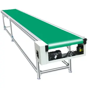 Aluminium/ Steel Frame Straight Belt Machines Modular Belt Conveyor For Production Line