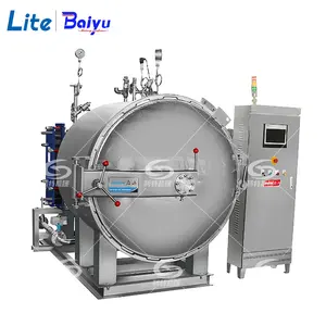 Automatic Electric Sterilizer Large Industrial Autoclave Canned Jars Immersion Retort Sterilizer