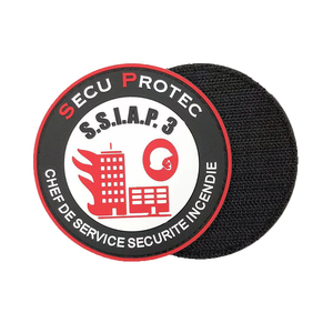 Écusson personnalisé en PVC/caoutchouc 2D/3D avec logo, à fixation auto-agrippante, gaufré, pour vêtements, chapeaux et sacs - Product Image 1