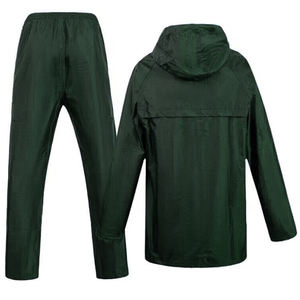 بدلة مطر احترافية من أكسفورد للبالغين، سترة وسروال مقاومان للماء وقابلان للتنفس مع غطاء للرأس، بسعر الجملة - Product Image 5