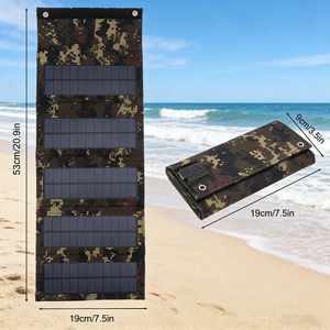 Panneau solaire monocristallin pliable Alecter Solar APH-FB194 50W avec sorties USB pour chargeur solaire, idéal pour les situations d'urgence, les secours en cas de catastrophe et le camping en extérieur - Product Image 3