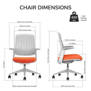 Comfortable Korean Luxury Fashion Office <strong>Chair</strong> Tall <strong>Swivel</strong> Mesh and Modern Fabric Leisure Moving Wholesale Cheap Office <strong>Chairs</strong> - Product Image 5