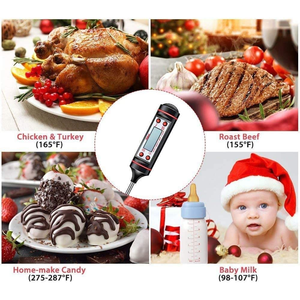 SKY-TOUCH Instant Read <b>Meat</b> <b>Thermometer</b> LCD Screen Kitchen Food Smoker Hold Function for Cooking and Smoking - Product Image 1