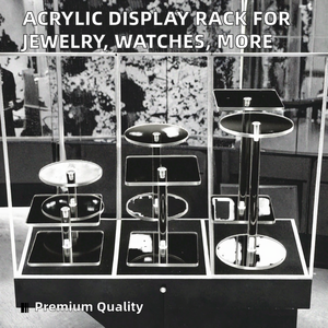 Espositore Moderno Personalizzato in Acrilico Trasparente, Supporto per Gioielli e Orologi, Piedistallo Quadrato per Cupcake e Profumi - Product Image 2