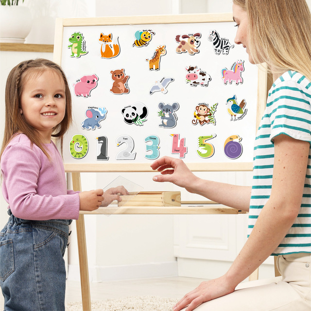 Customized Size Magnetic for Learning Animals Number Letters Designed for Children Fridge Magnets Custom Shapes Magnets