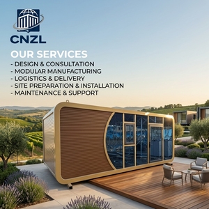 Capsule spatiale intelligente B&B en acier, maison mobile avec design de villa et chambre pour hôtel, bureau ou boutique en zone touristique - Product Image 1