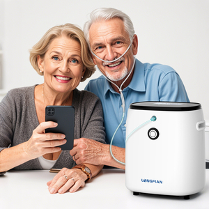 Concentrador de Oxígeno Portátil al por Mayor, Oxigenador Eléctrico Económico de Alta Pureza con Batería Recargable, Flujo Continuo de 2L - Product Image 6