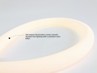 Tube LED néon flexible 360° pour lustre DIY, pliable 3D, étanche IP67, bande néon flexible 25mm, blanc chaud/froid/naturel