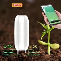Capteur d'humidité et de température du sol sans fil, moniteur de sol intelligent Zigbee pour l'agriculture, les serres, les jardins domestiques