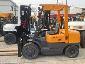 Mini chariot élévateur diesel d'occasion bon marché TCM FD30 Capacité de 3 tonnes Moteur de pompe moteur importé du Japon en bon état à vendre Stock de Shanghai - Product Image 2