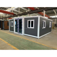Maison extensible à double aile de 20 pieds, maison préfabriquée pliable pour logement résidentiel