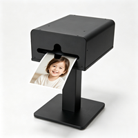Impresora de Fotos Instantánea de Metal de Alta Calidad, Soporte para Impresora de Fotos, Compatible con Cámaras Réflex, Smartphones, iPads, Impresora Portátil de Metal Resistente al Agua