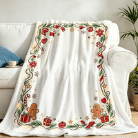 Couverture Polaire en Vison et Sherpa à Carreaux pour Hiver, Grand Lit, en Corail Polaire et Flanelle, Personnalisable, Vente en Gros