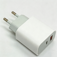 Adaptateur secteur double sortie USB-C 20W PD QC3.0 à charge rapide pour téléphone, écouteurs, appareil photo - Prises US, EU, AU (vente en gros)