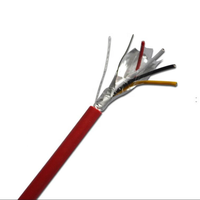 Câble Électrique Ignifuge pour Système d'Alarme Incendie, 2 Conducteurs, Haute Qualité, Cuivre Nu, Caoutchouc Silicone FR-PVC