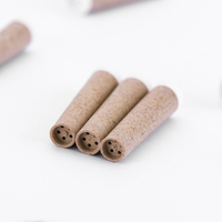 Embouts de filtre à fumer coniques brun naturel avec charbon de coco (pour cône de pré-rouleau)