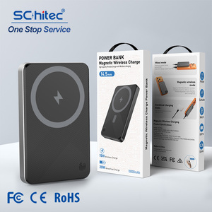 Schitec Trending Magnetic Travel Power Bank 10000mah New Safety Aluminum Alloy Led Digital Display Wireless Portable Charger - Product Image 6