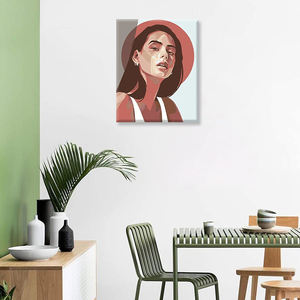 Fabbrica all'ingrosso pittura facile <span class=keywords><strong>da</strong></span> numeri ritratto bella signora in cappello pittura <span class=keywords><strong>da</strong></span> 40x50cm per camera <span class=keywords><strong>da</strong></span> letto arte della parete - Product Image 2