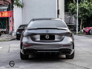 <span class=keywords><strong>W206</strong></span> <span class=keywords><strong>C43</strong></span> para parachoques trasero AMG para Benz <span class=keywords><strong>W206</strong></span> Clase C C200L C240 C250 C280 Actualización automática <span class=keywords><strong>C43</strong></span> AMG difusor de puntas de labios traseros - Product Image 3