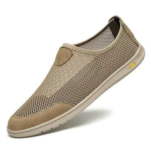 Chaussures décontractées d'été pour hommes, légères, nouvelle mode, style simple, couleur unie, semelle souple, à lacets, tendance - Product Image 1