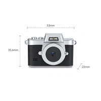 Mini caméra compacte 64MP avec éclairage LED 2.5K pour vidéo, idéale pour la photographie de voyage, les enfants et le micro-vlogging