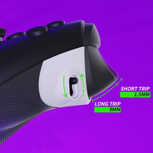 White FLEXOR Click Rubberized Side Rails <b>Grips</b> + Smart Trigger Stop <b>Grips</b> Kit for Xbox Series X S <b>Controller</b> - Product Image 5