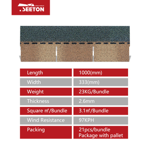 Bardeaux de toiture en <span class=keywords><strong>feutre</strong></span> Bardeaux d'asphalte - Product Image 2