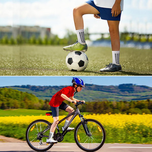 10-14years Niños <span class=keywords><strong>Calcetines</strong></span> Suela Longitud 19cm Agarre Antideslizante Adolescentes Deportes Béisbol Fútbol Baloncesto Hockey Rugby Calcetín - Product Image 6