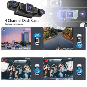 4 Channel <b>Dash</b> Cam 1080p Night Vision GPS Loop Recording WiFi App Control 170 Degree Wide Angle Car <b>Camera</b> - Product Image 1