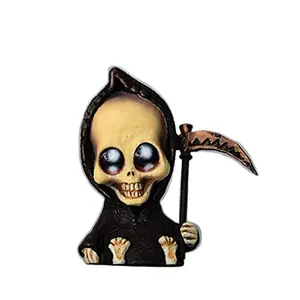 Stasiun Kemerdekaan Baru Bayi Grim Reaper Patung Halloween Resin Kerajinan Dekorasi Interior Ornamen Mode Kerajinan Resin