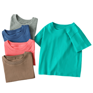 T-shirt Estiva in Cotone a Maniche Corte per Bambini e Bambine, <span class=keywords><strong>Maglietta</strong></span> Traspirante alla Moda con Stampa Pubblicitaria - Product Image 1