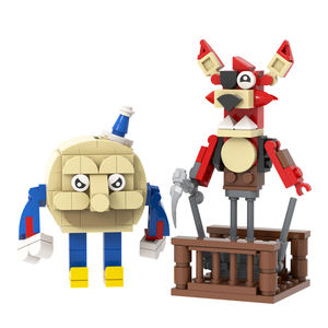 MOC1644 sonnolenta luna Foxy capitano Springlock 266 pz mattoncini cinque notti a cinque Set da gioco assemblare blocchi da costruzione per bambini giocattoli regalo - Product Image 6