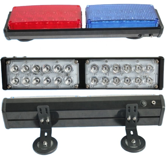 Portable Rechargeable Battery Powered Magnetic Car Warning Flash Strobe Light Towing Ambulance Firefighter Warning Light