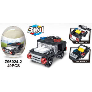 Puzzle œufs hélicoïdaux, <span class=keywords><strong>3</strong></span> en 1, à assembler, voiture de ville, pour enfants, bloc de construction, bricolage - Product Image 2