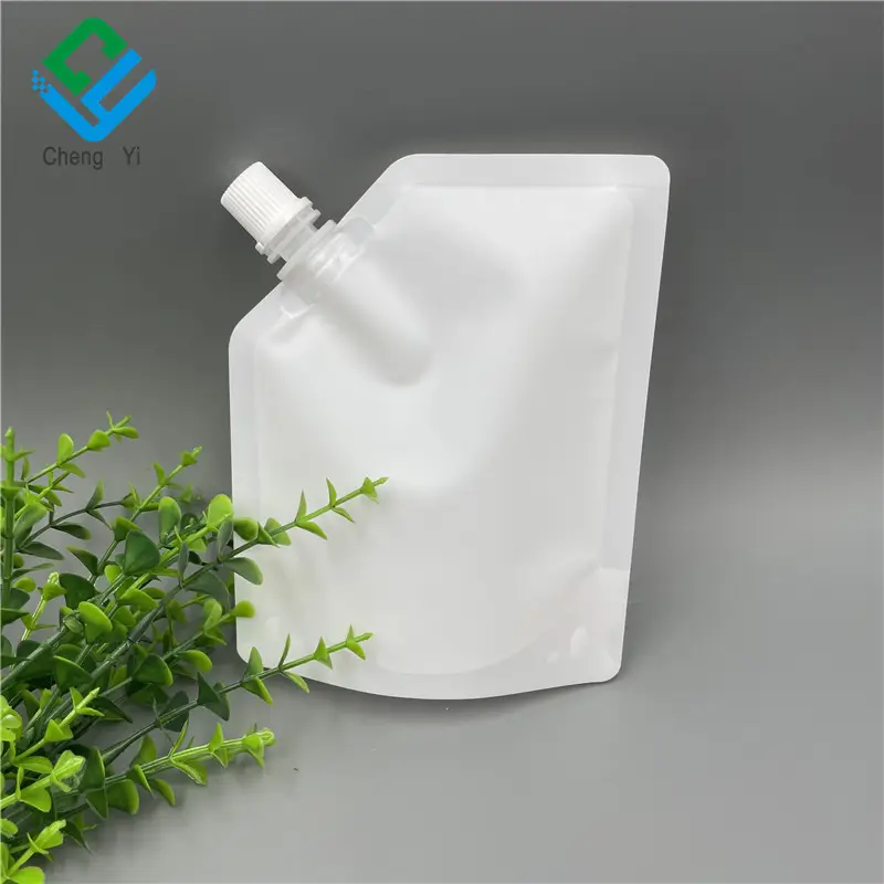 Bolsa de recarga ecológica com bico, sacola de plástico líquido reciclável, bolsas de recarga personalizadas com bico, 50ml, 200ml, 500ml