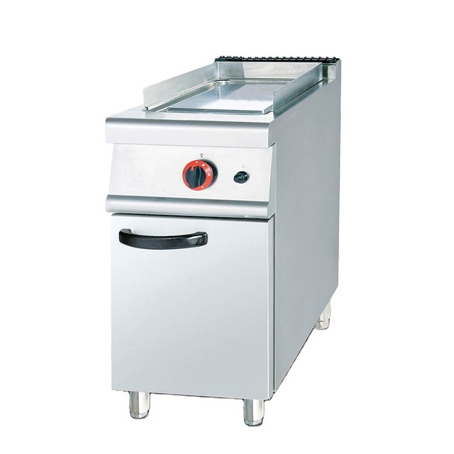 Vertical Gas Griddle Rust-proof Plate Grill Gas with Cabinet for Hamburger and Meat