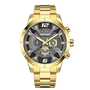 Reloj de Pulsera de Acero Inoxidable para Hombre de Negocios con Movimiento de Cuarzo y Esfera Grande - Product Image 5