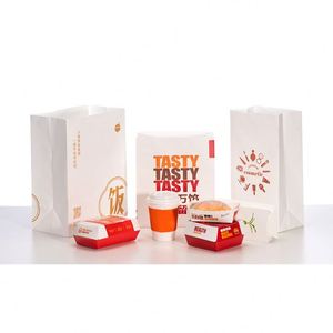 Sac en papier kraft de qualité alimentaire, sac de rangement pour réfrigérateur, imperméable, résistant à l'huile, emballage pour pain, sac d'emballage épaissi - Product Image 5