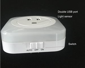2026 USB 充电器方形运动传感器 <span class=keywords><strong>LED</strong></span> 夜灯 8lm 3 色温 3000K 4000K 6500K 80Ra 适用于卧室走廊 - Product Image 3