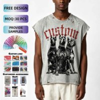 Camiseta Corta de Hombre, Estilo Boxy, 100% Algodón Tejido, Grueso, Desgastado, Color Sólido, Lavado Vintage, Oversize, Formal, Manga Corta