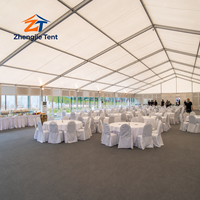 Tente d'entrepôt à structure en aluminium et tissu PVC, imperméable, toutes saisons, pour événements, fêtes et expositions, avec armature diagonale