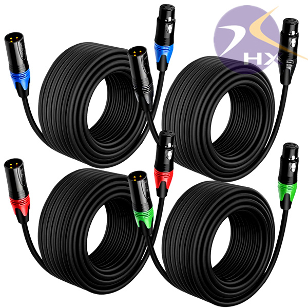 OFC Optical Fiber Microphone Cable XLR Connector PVC Jacket Braid Shielding Speaker Monitor Computer Projector Home Theater Wire