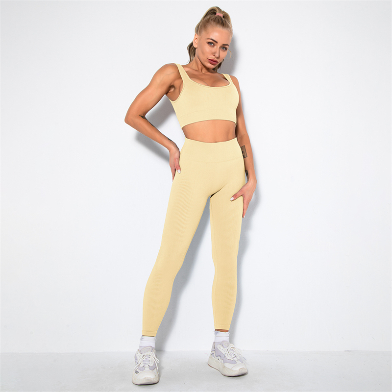 HOT 11 colors Fashion Modern Breathable Workout Clothing Popular Women Active Wear Yoga Set hygroscopic
